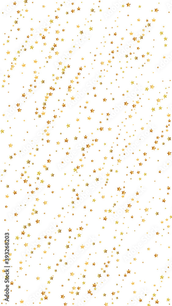 Gold stars luxury sparkling confetti. Scattered sm