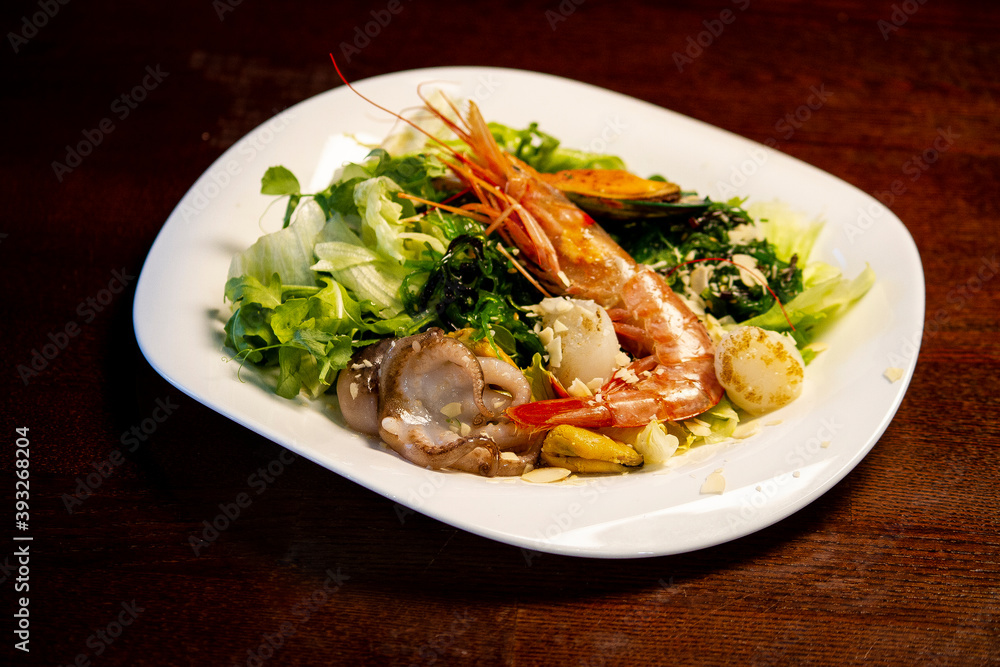 shrimp and salad shrimp and salad