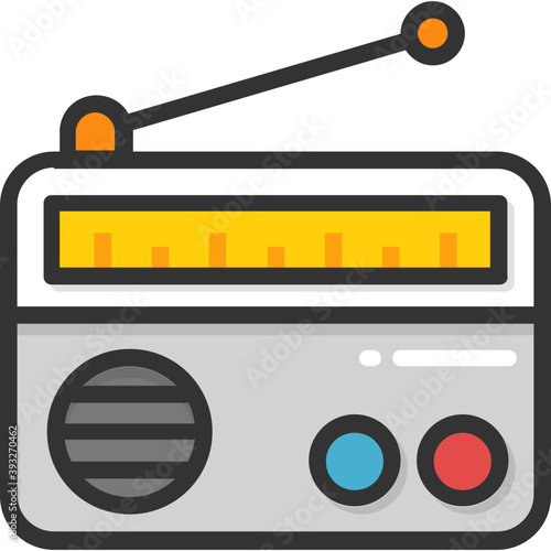 
Radio Vector Icon
