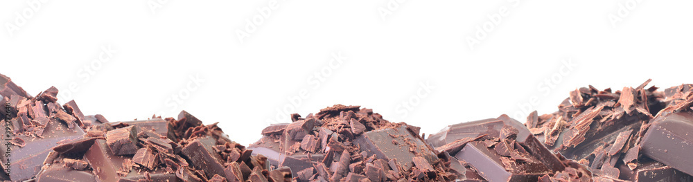 Chocolate on white background Chocolate on white background