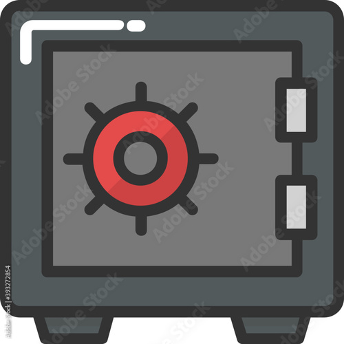 
Bank Vault Vector Icon
