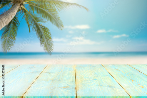 white sand and tropical sea blue sky.