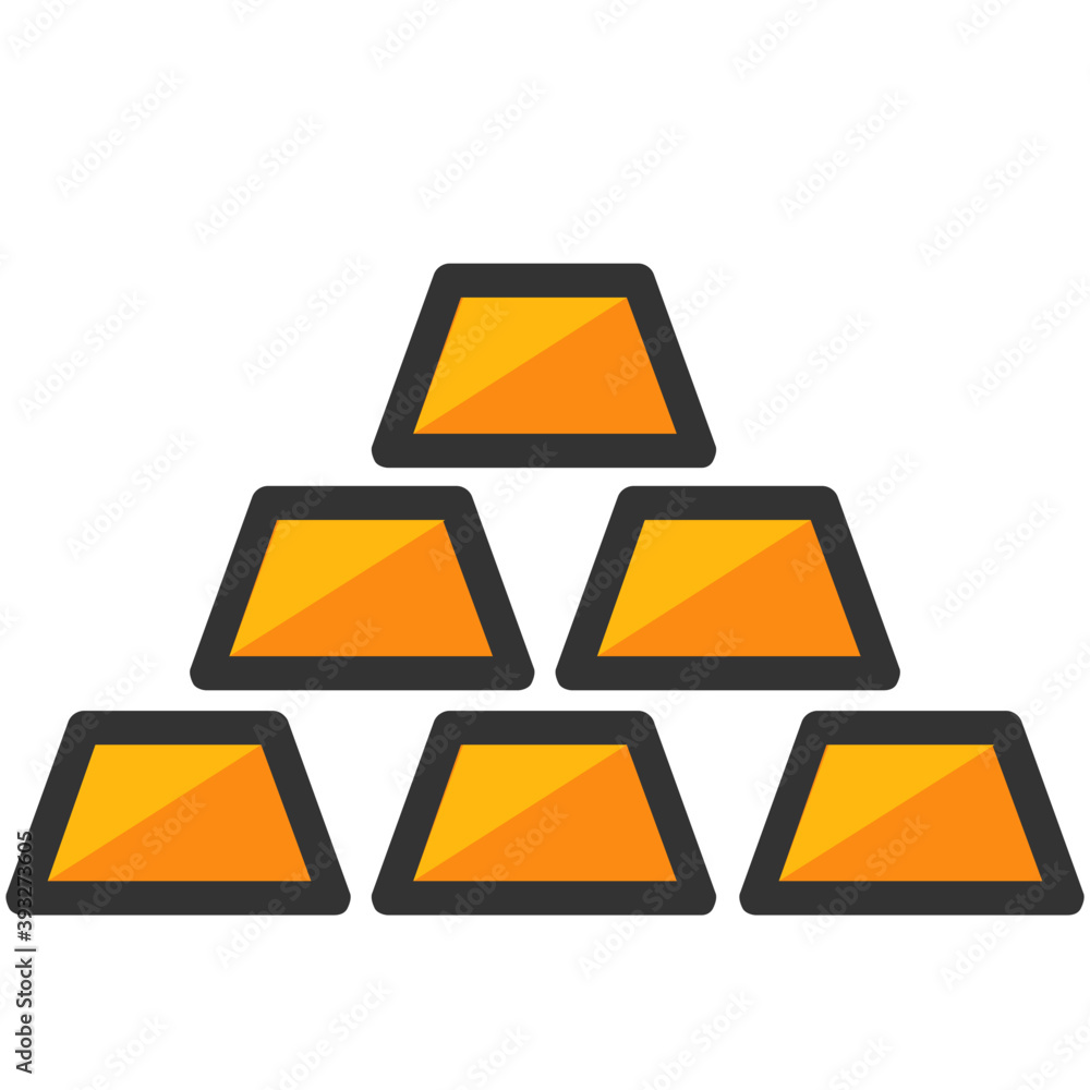 Gold Ingots Vector Icon
Gold Ingots Vector Icon