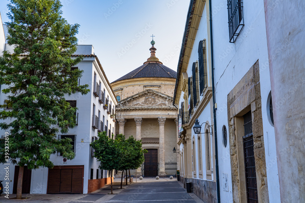 Church Iglesia del Colegio de Santa Victoria in Cordoba, Andalusia, Spain.