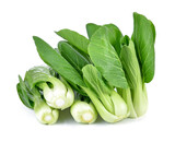 Bok choy (chinese cabbage) isolated on white.