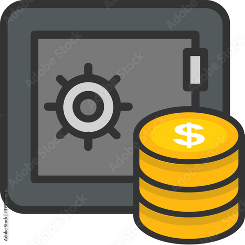 
Bank Vault Vector Icon
