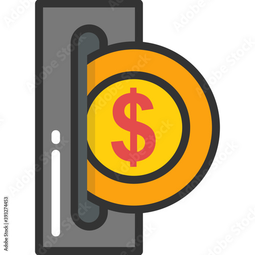 
Cash Withdrawl Vector Icon
