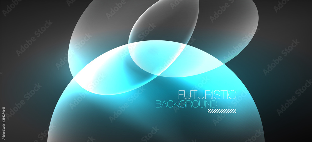 Neon ellipses abstract backgrounds. Shiny bright round shapes glowing in the dark. Vector futuristic illustrations for covers, banners, flyers and posters and other Neon ellipses abstract backgrounds. Shiny bright round shapes glowing in the dark. Vector futuristic illustrations for covers, banners, flyers and posters and other