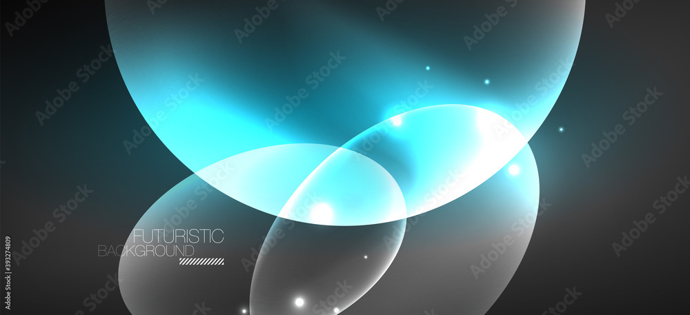 Neon ellipses abstract backgrounds. Shiny bright round shapes glowing in the dark. Vector futuristic illustrations for covers, banners, flyers and posters and other Neon ellipses abstract backgrounds. Shiny bright round shapes glowing in the dark. Vector futuristic illustrations for covers, banners, flyers and posters and other