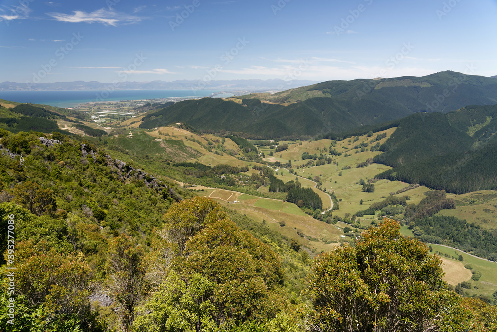 Hawkes Lookout at Takaka Hill, Nelson region, New Zealand