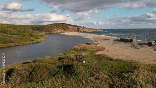 River mouth lagoon beach & surfing