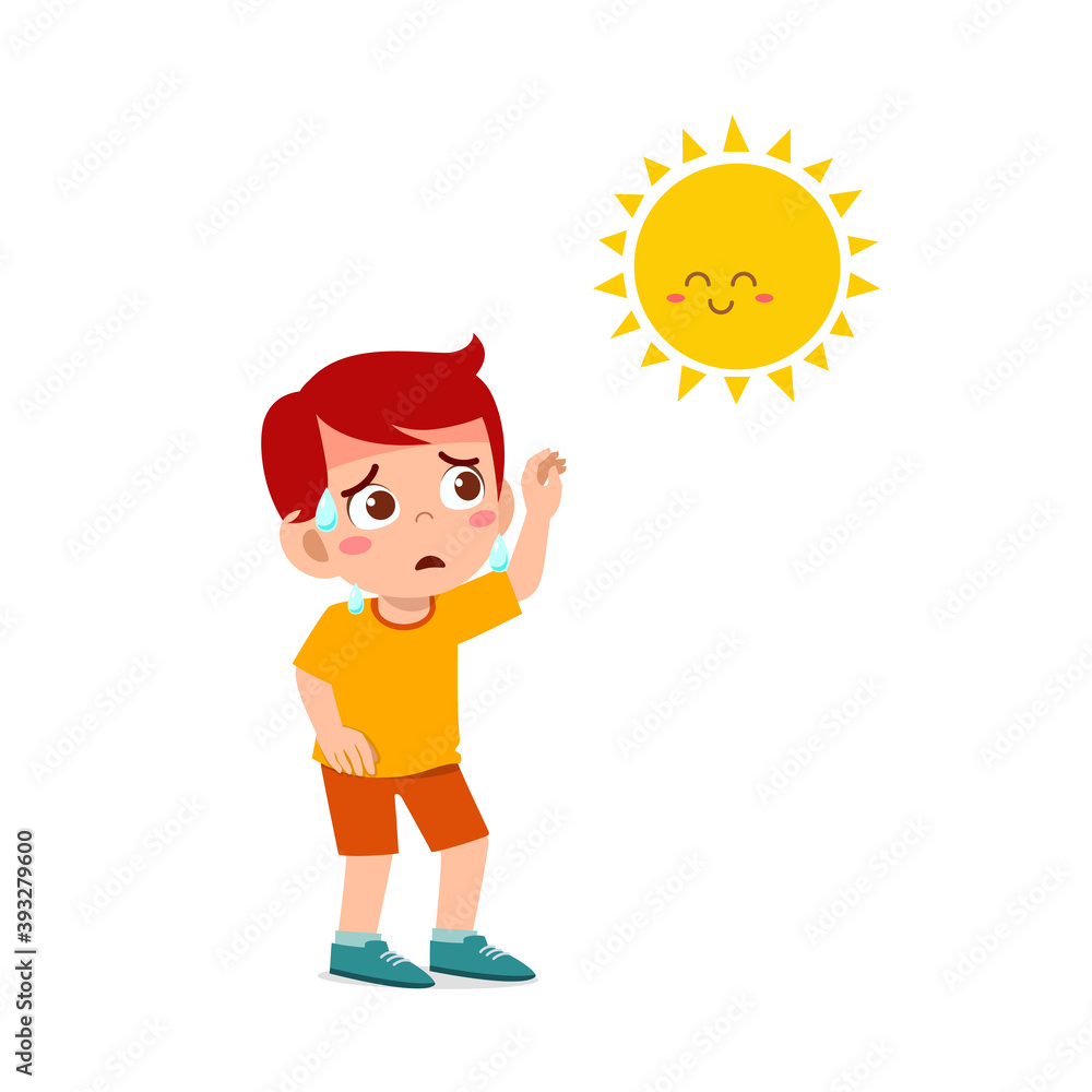 happy cute kid boy and girl feels so thirsty because of hot weather at summer season happy cute kid boy and girl feels so thirsty because of hot weather at summer season