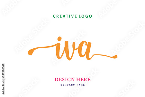 IVA lettering logo is simple, easy to understand and authoritative