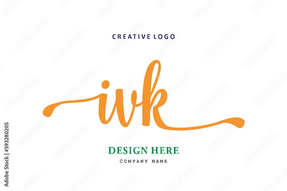 IVK lettering logo is simple, easy to understand and authoritative IVK lettering logo is simple, easy to understand and authoritative