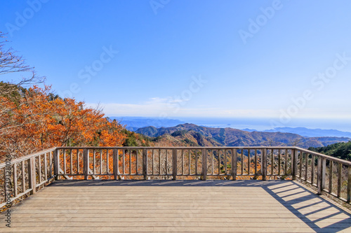 秋の大台ヶ原　展望台から見た景色　奈良県　View from the Observatory .Oodaigahara Mt.Hidegadake Nara-ken © M・H