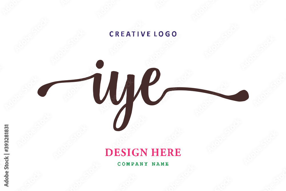 IYE lettering logo is simple, easy to understand and authoritative IYE lettering logo is simple, easy to understand and authoritative