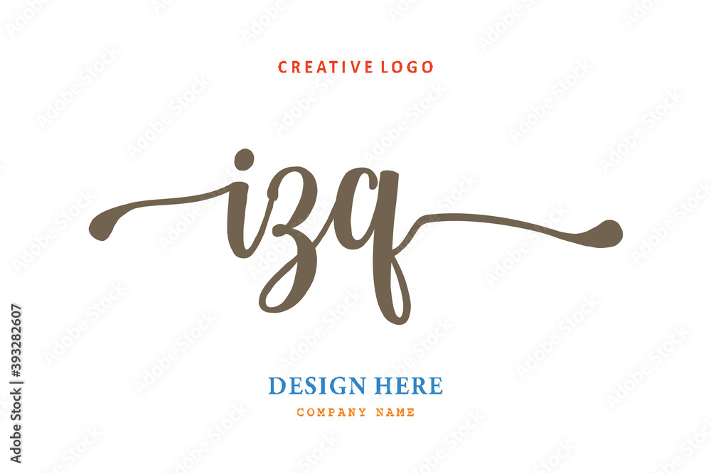 IZQ lettering logo is simple, easy to understand and authoritative IZQ lettering logo is simple, easy to understand and authoritative