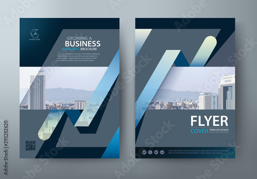 Annual report brochure flyer design template vector, Leaflet, presentation book cover templates, layout in A4 size