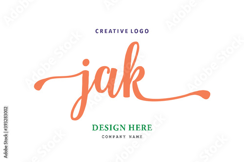 JAK lettering logo is simple, easy to understand and authoritative