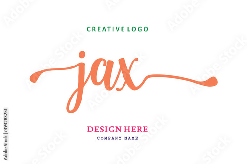 JAX lettering logo is simple, easy to understand and authoritative