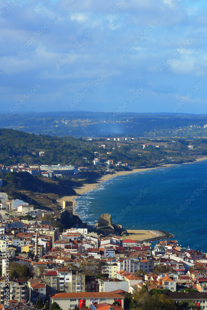 Sinop city by the hill