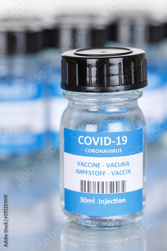 Coronavirus Vaccine bottle Corona Virus COVID-19 Covid vaccines portrait format