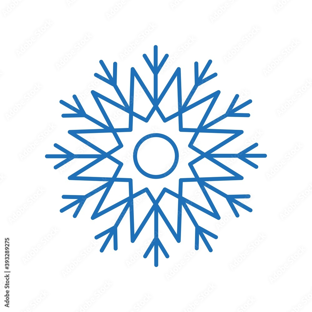 Snowflakes vector icon. Winter snow symbol. Trendy line pictogram Snowflakes vector icon. Winter snow symbol. Trendy line pictogram