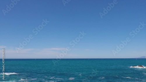 Panoramic Movement of the Horizon at Sea