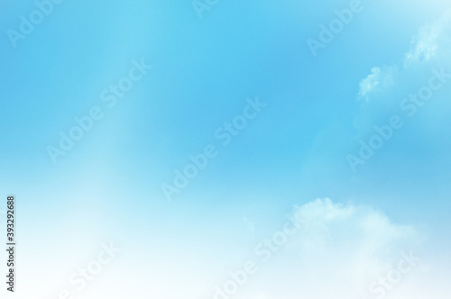Blue Sky with white cloud and clear abstract. Beautiful air sunlight with clound scape colorful. Blackdrop for wallpaper backdrop background. 