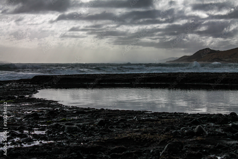 storm over the sea