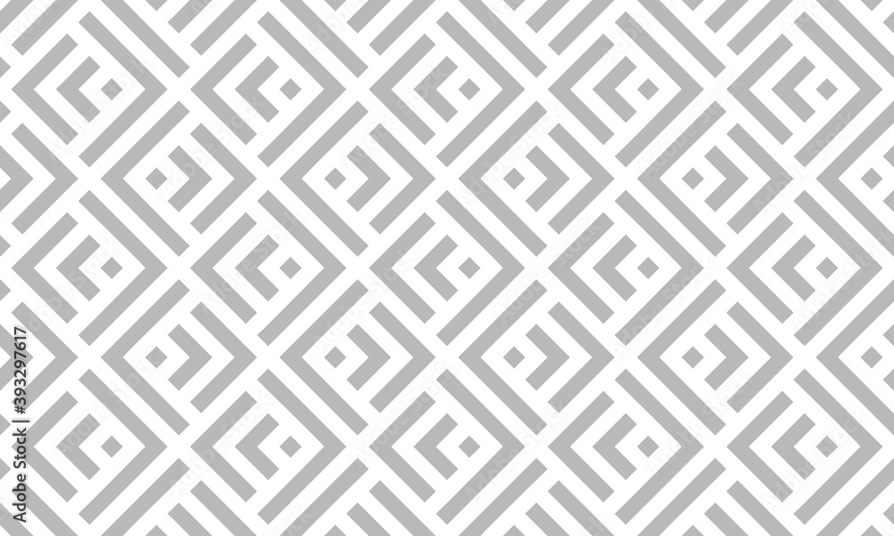 Abstract geometric pattern with stripes, lines. Seamless vector background. White and gray ornament. Simple lattice graphic design. Abstract geometric pattern with stripes, lines. Seamless vector background. White and gray ornament. Simple lattice graphic design.