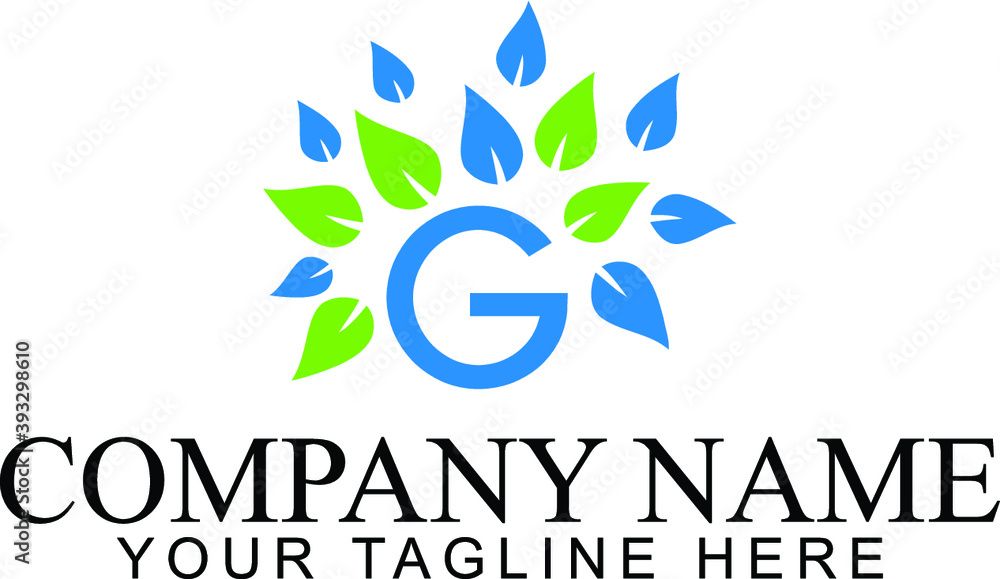 G Leaf tree logo