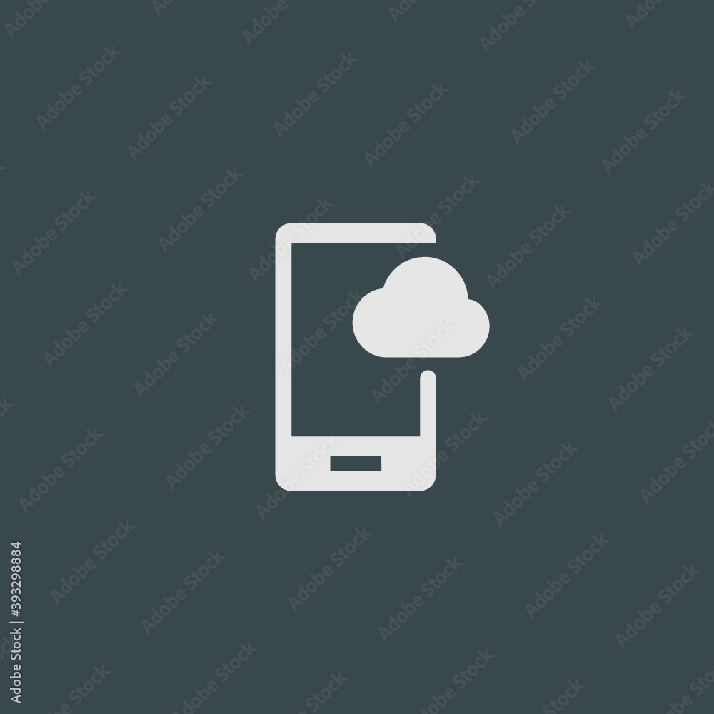 Mobile Cloud - Tile Icon Mobile Cloud - Tile Icon