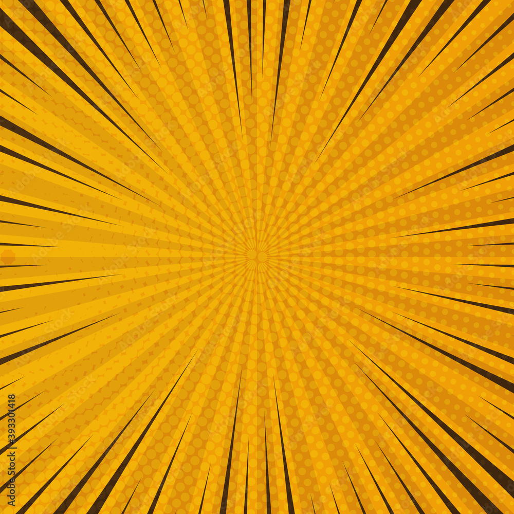 Obraz premium Colorful comic book background in pop art style