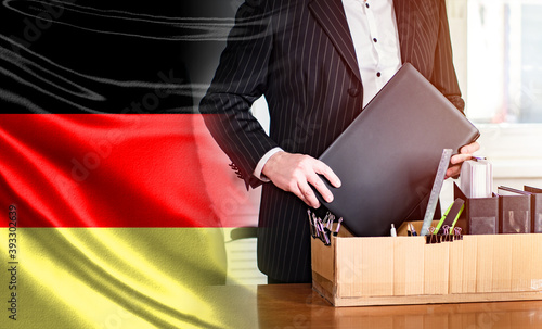 Dismissal in Germany. Man p...