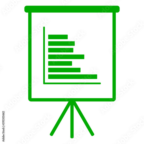 Diagramm und Flipchart