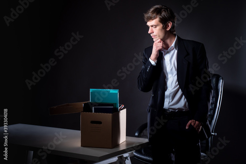 Dismissal. Pensive man next...