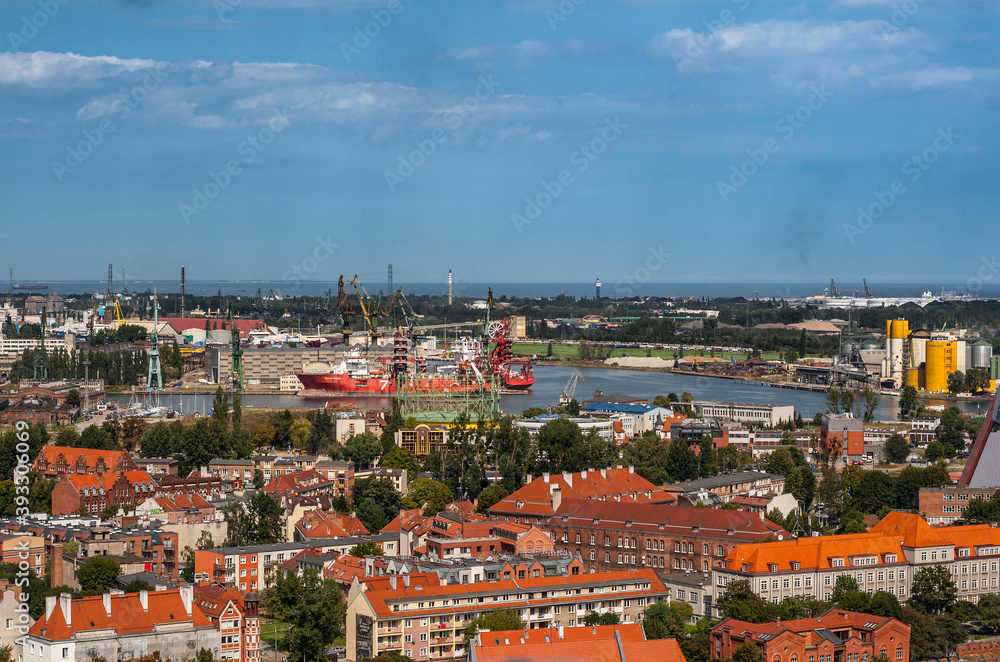 Shipyard district in Gdansk