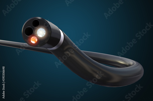 Colonoscopy and gastroscopy device