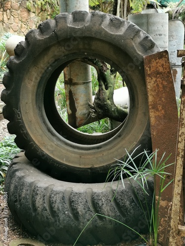 tires of a tractor