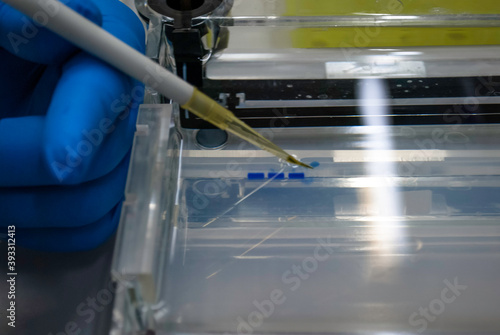 sample application on gel