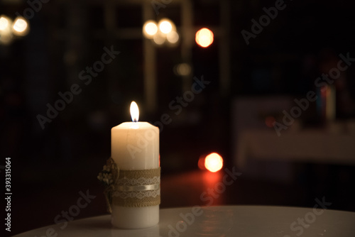 candles on the table