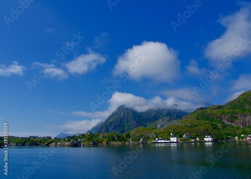 beautiful Lofoten view fjord