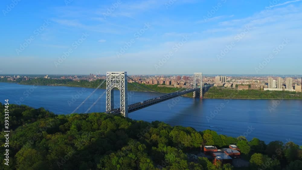 Amazing Aerial View of The George Washington Bridge Amazing Aerial View of The George Washington Bridge