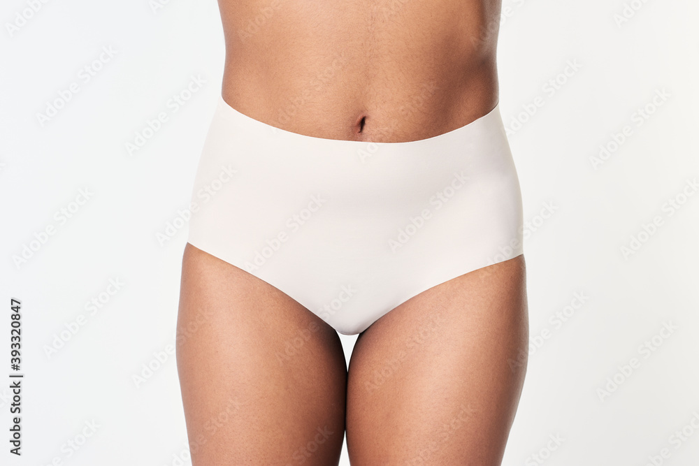 Women's seamless white underwear mockup Women's seamless white underwear mockup