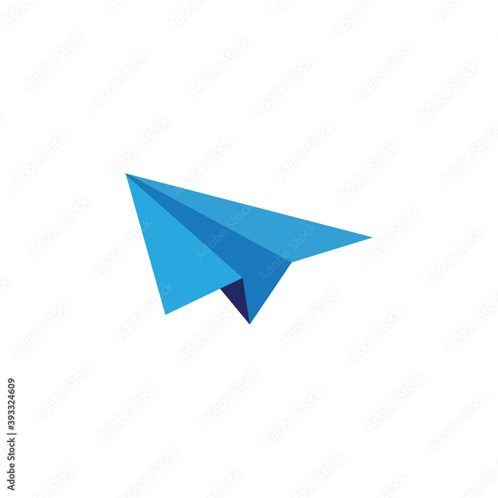 Paper plane logo vector illustration Paper plane logo vector illustration
