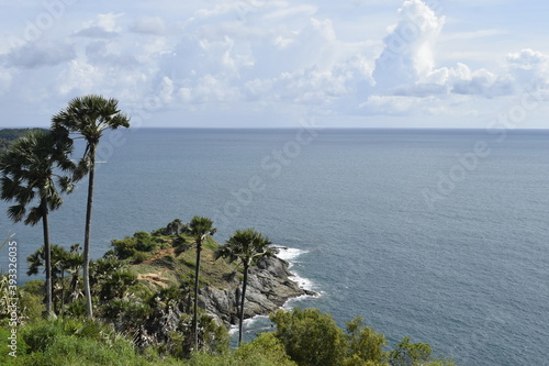 Land extending into the sea, Promthep Cape, attractions Phuket Province, Thailand
