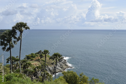 Land extending into the sea  Promthep Cape  attractions Phuket Province  Thailand