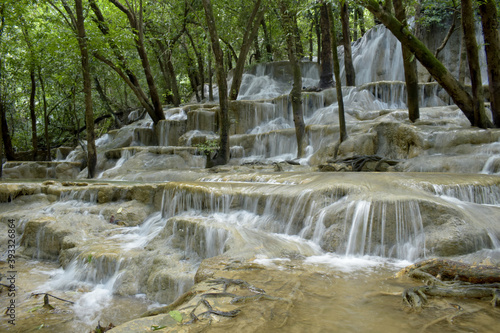 The waterfall nature is beautiful.