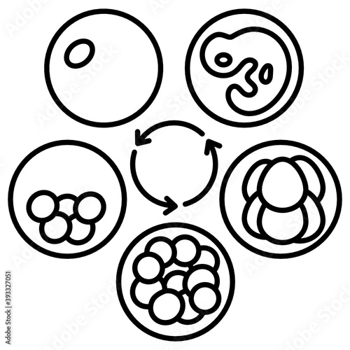 Embryo Culture Concept Vector Icon Design, In Vitro Fertilization Symbol on White Background, Pregnancy and obstetrician Sign, 
